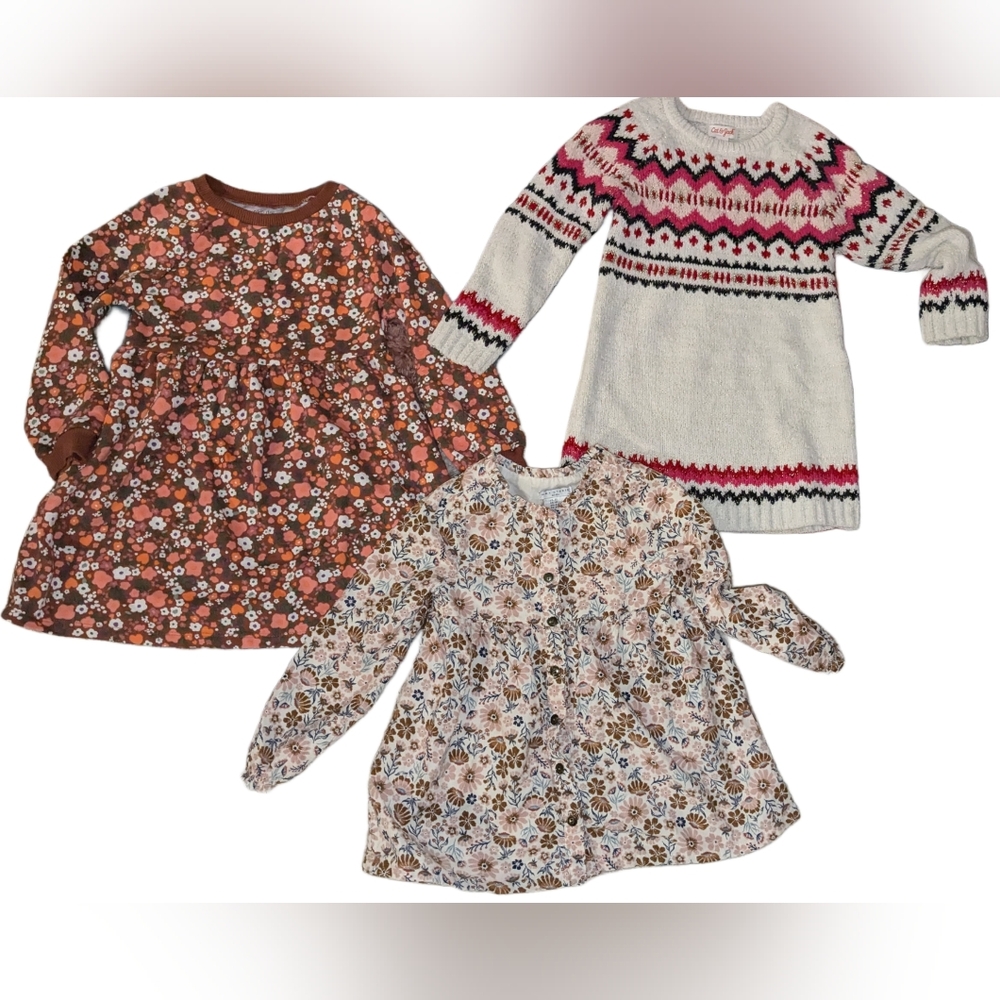Lot of 3 long sleeve dresses
